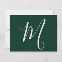 Dunkelgrüne einfache elegante moderne eigene Namen