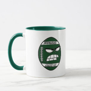 Dunkelgrüne Fußball-Tasse für Grand Pa Tasse