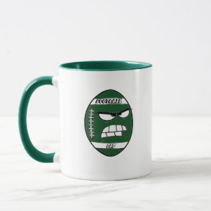 Dunkelgrüne Fußball-Tasse für Vater Tasse