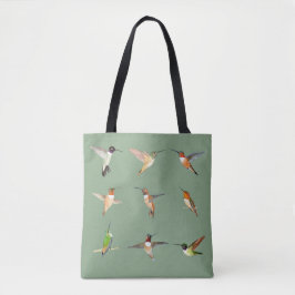 Dunkelgrüne Hummingvögel in Nordamerika Tasche