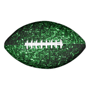 Dunkelgrüne Imitate Glitzer Glitzern Klingeln Football
