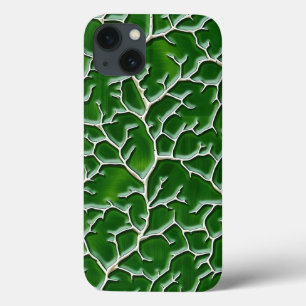 Dunkelgrüne iPhone-Hülle mit Adertextur-Design Case-Mate iPhone Hülle