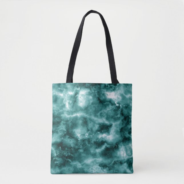 Dunkelgrüne Marmorbeschaffenheit Tasche (Vorderseite)