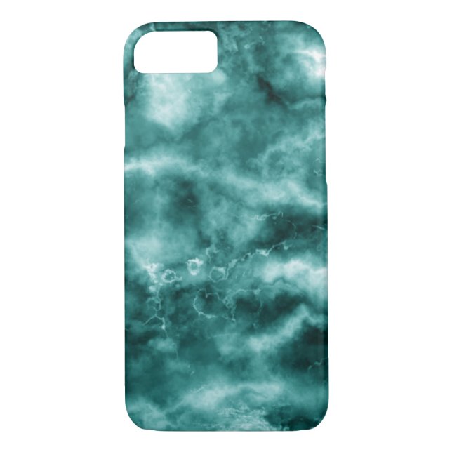 dunkelgrüne Marmortextur Case-Mate iPhone Hülle (Rückseite)