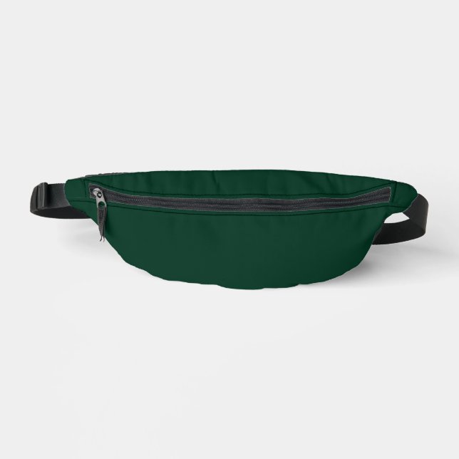 Dunkelgrüne Solid-Farbe Bauchtasche (Vorderseite)