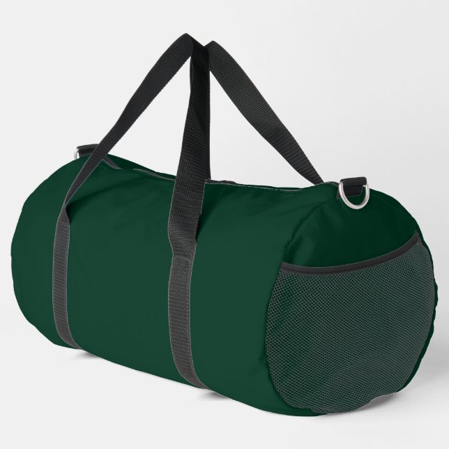 Dunkelgrüne Solid-Farbe Duffle Bag (Rechte Ecke)