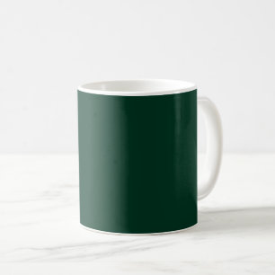 Dunkelgrüne Solid-Farbe Kaffeetasse