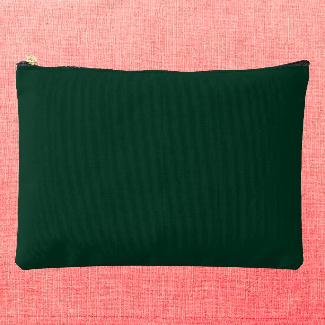 Dunkelgrüne Solid-Farbe Zubehörtasche (Von Creator hochgeladen)