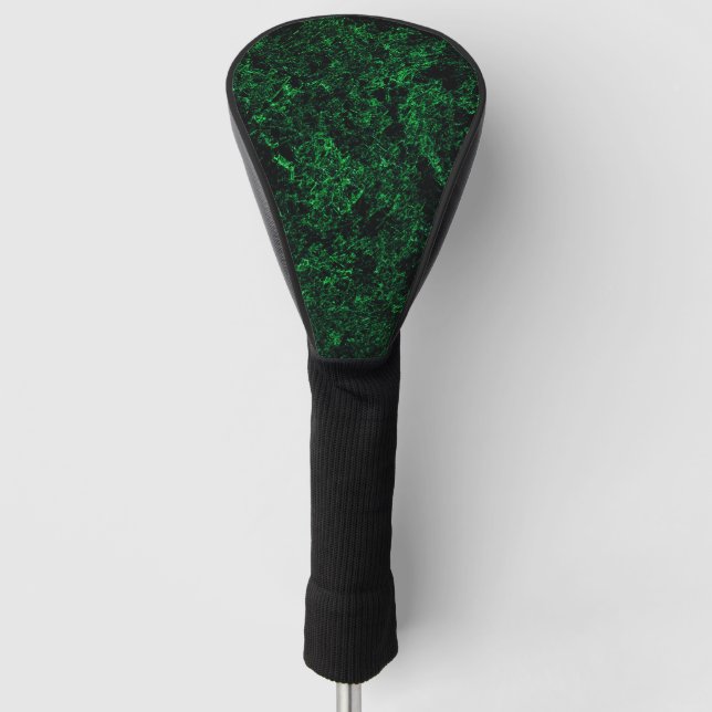 Dunkelgrüne Textur, zerstört oder korrodiert Golf Headcover (Vorderseite)