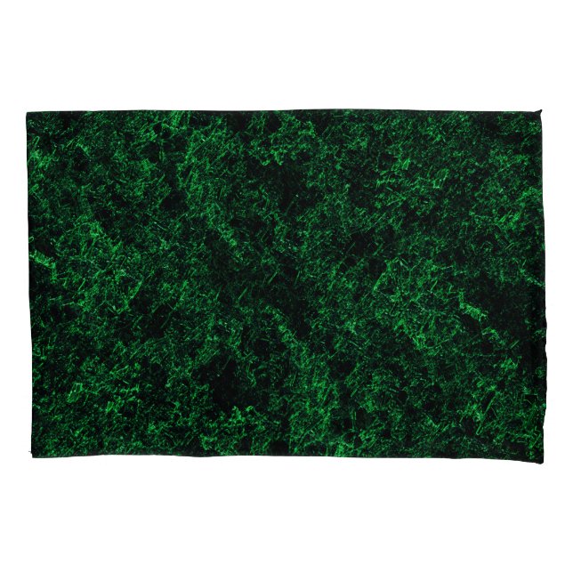 Dunkelgrüne Textur, zerstört oder korrodiert Kissenbezug (Vorderseite-Links)