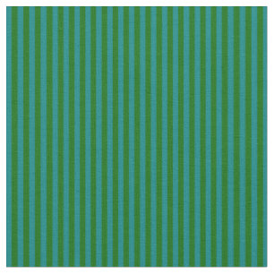 Dunkelgrüne und Aquamarine Linien Stoff