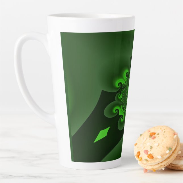 Dunkelgrüne und Limone Spiralwelle Milchtasse (Beispiel)