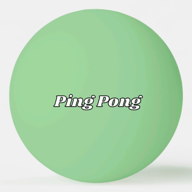 Dunkelgrüner Pingpong-Ball mit benutzerdefiniertem Tischtennisball (Vorderseite)