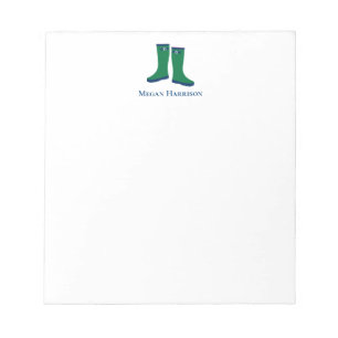 Dunkelgrüner Regenschuss Notepad Notizblock