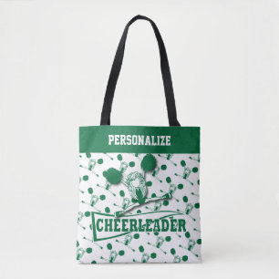 Dunkelgrünes Cheerleader Mädchen Tasche