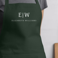 Dunkelgrünes Elegant Moderner Minimalistischer Mon