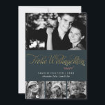 Dunkelgrünes Frohe Weihnachten Foto<br><div class="desc">Personifizieren Sie diese schönen und modernen Weihnachts- oder Winterfeiertagskarten mit Ihren Familien-Fotos und persönlichen Mitteilung.</div>