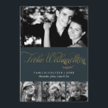 Dunkelgrünes Frohe Weihnachten Foto<br><div class="desc">Personifizieren Sie diese schönen und modernen Weihnachts- oder Winterfeiertagskarten mit Ihren Familien-Fotos und persönlichen Mitteilung.</div>