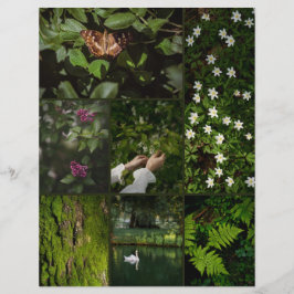 Dunkelgrünes Nature Core Scrapbooking Papier
