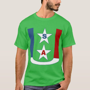 Dunkelgrünes T-Shirt DESIGN USA