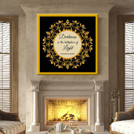 Dunkelheit ist der Geburtsort der leichten Breslau Poster