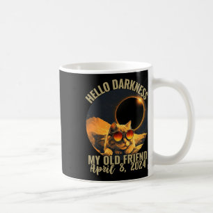 Dunkelheit meine alte Freundin mit solaren Eclipse Kaffeetasse