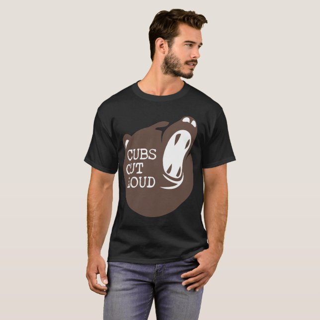 Dunkelheit Spalten-Logo-V3 T-Shirt (Vorne ganz)