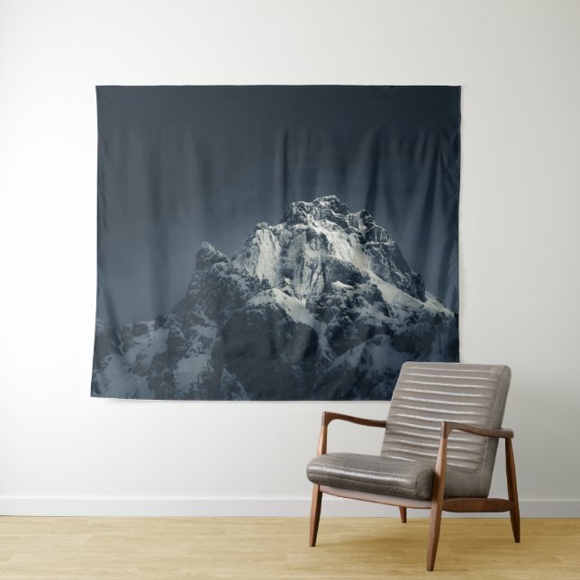 Dunkelheit und Berge Wandteppich (Beispiel (Horizontal))