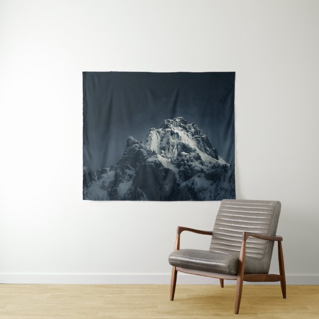 Dunkelheit und Berge Wandteppich (Beispiel (Horizontal))