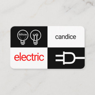 Dunkelheit und Licht Elektrische Quadrate Visitenkarte