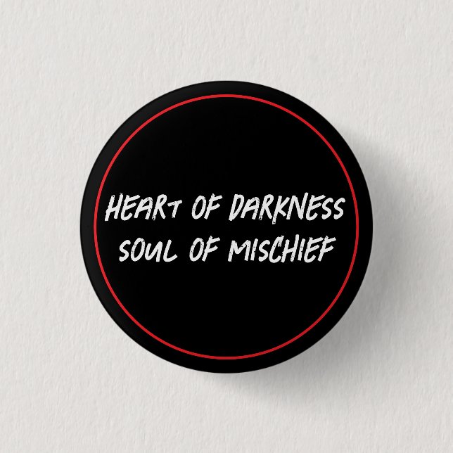 Dunkelheit und Mischief Button (Vorderseite)
