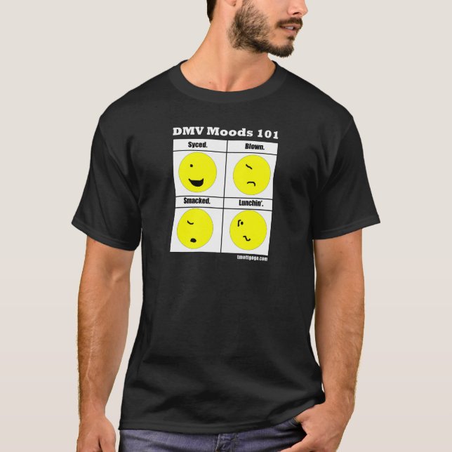 Dunkelheits-T-Shirt DMV Stimmungs-101 T-Shirt (Vorderseite)