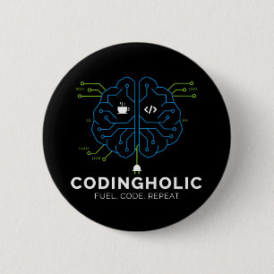 Dunkelmodus-Coder-Button-Nerd-Geek-Tech-Pin-Swag Button