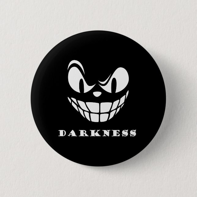 Dunkelmonstergesicht Button (Vorderseite)