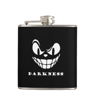 Dunkelmonstergesicht Flachmann