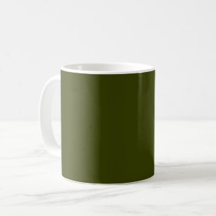 Dunkelolivengrün (feste Farbe) Kaffeetasse
