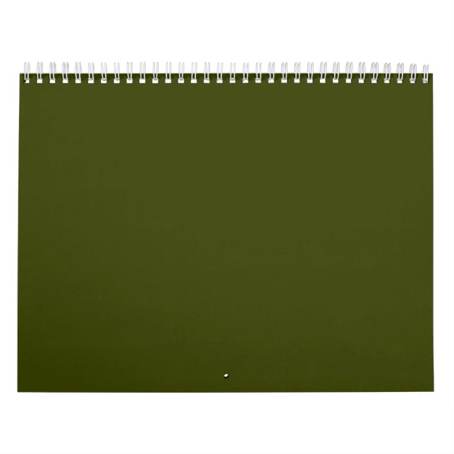 Dunkelolivengrün, solide Farbe Kalender (Titelbild)