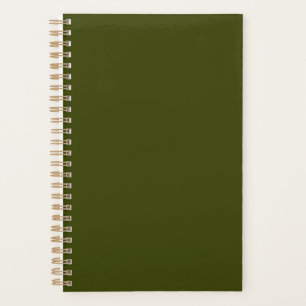 Dunkelolivengrün, solide Farbe Planer