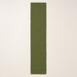 Dunkelolivengrün, solide Farbe Schal<br><div class="desc">Dunkelolivengrün, solide Farbe. Moderne Farbe.</div>