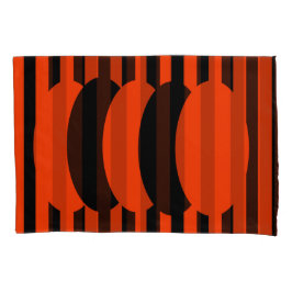 Dunkelorange reversible kissenbezug