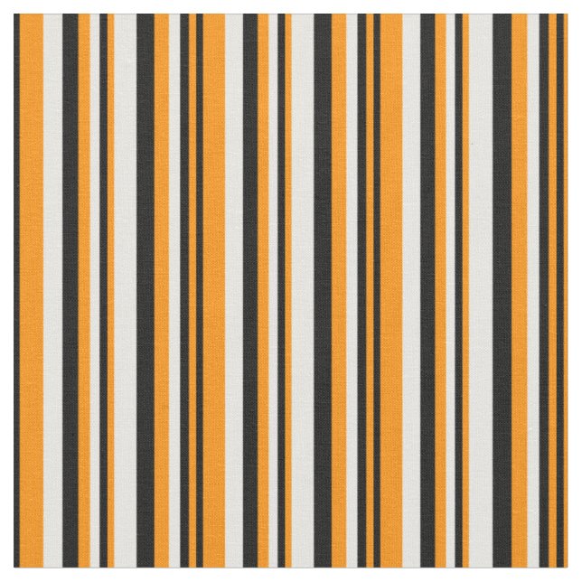 Dunkelorangefarbenes, Schwarz-Weiß-Muster/Streifen Stoff (Nahaufnahme)