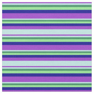 Dunkelorchid, Türkis, Sea Green, Green & Blue Stoff