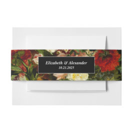 Dunkelromantische, stimmungsvolle Blume Einladungsbanderole
