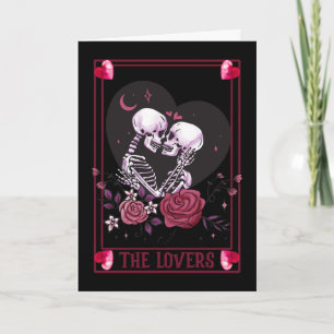 Dunkelromantischer Valloween Valentinstag  Karte