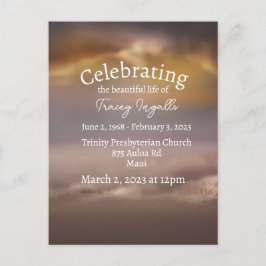 Dunkelrosa Beach Feier des Lebens Postkarte