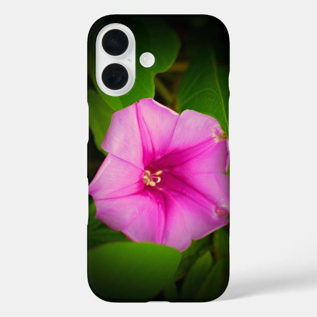 Dunkelrosa Blume * Fall-Mate-iPhone-Fall iPhone 16 Hülle (Rückseite)