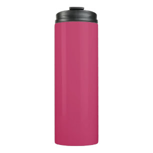 Dunkelrosa Farbe, rosa Rose in Farbe Thermosbecher