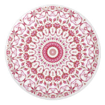 Dunkelrosa Florales Mandala