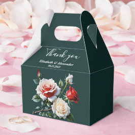 Dunkelrosa Hübsche rote Rosen Blumenhochzeit Geschenkschachtel