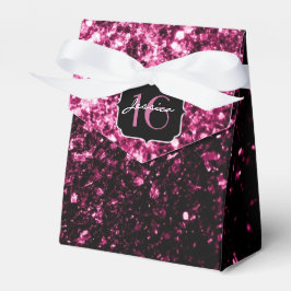 Dunkelrosa Imitate glänzen Glitzer Glitzern Sweet Geschenkschachtel
